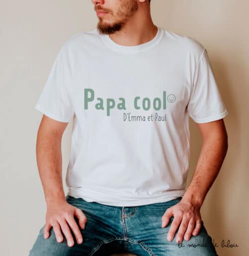 T-shirt personnalisé Papa Sur mesure