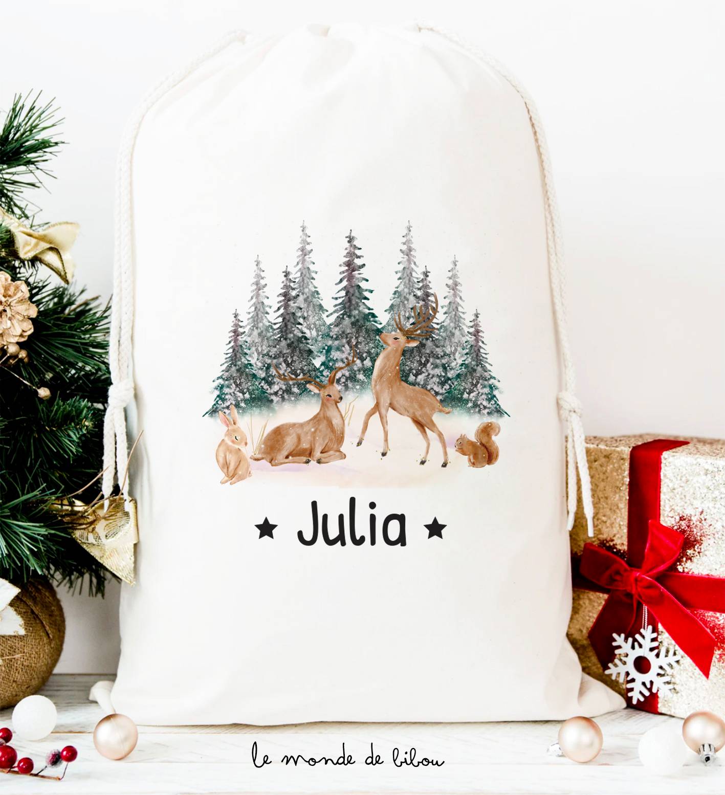 Hotte de Noël XL Personnalisée