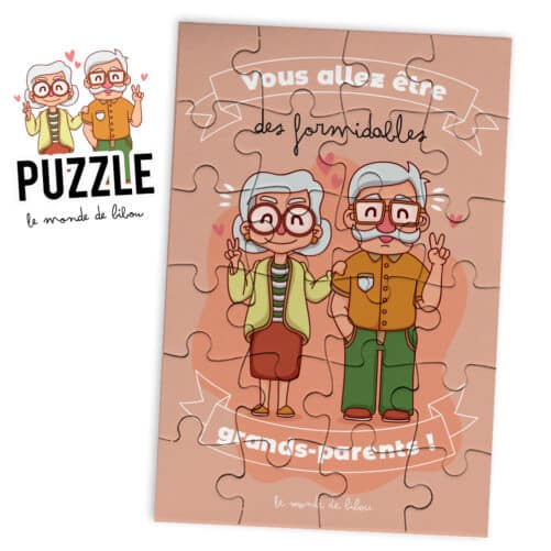 Puzzle Annonce grands parents