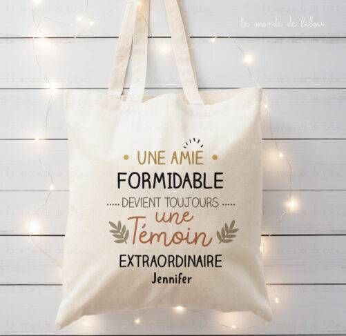 Tote bag Témoin extraordinaire