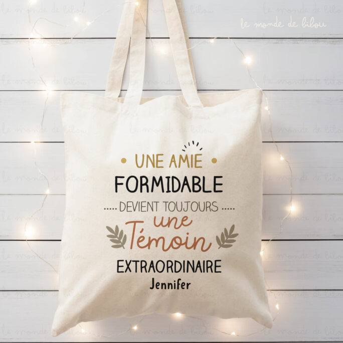 Tote bag Témoin extraordinaire