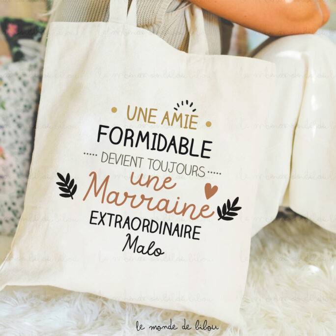 Tote bag Marraine extraordinaire