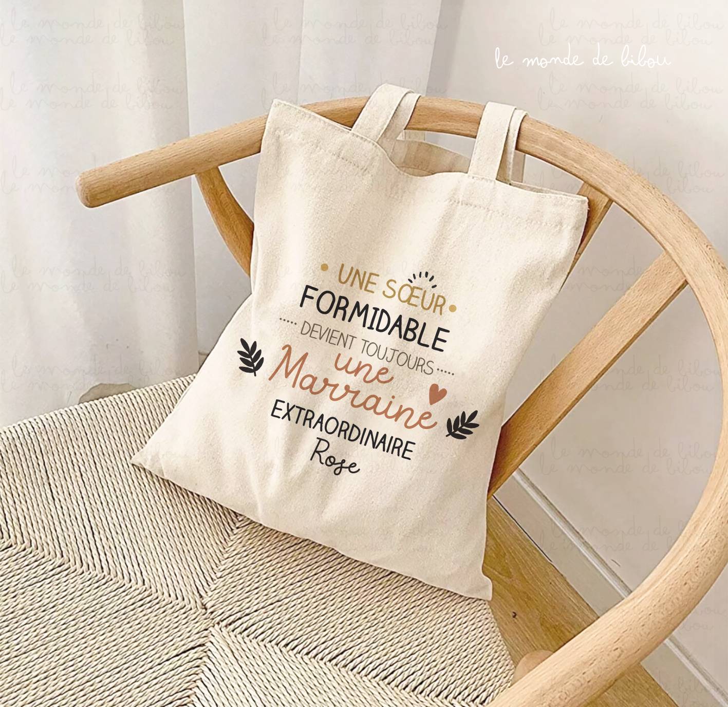 Tote bag Marraine extraordinaire