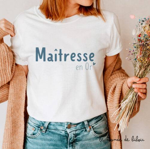 T-shirt Maîtresse en or