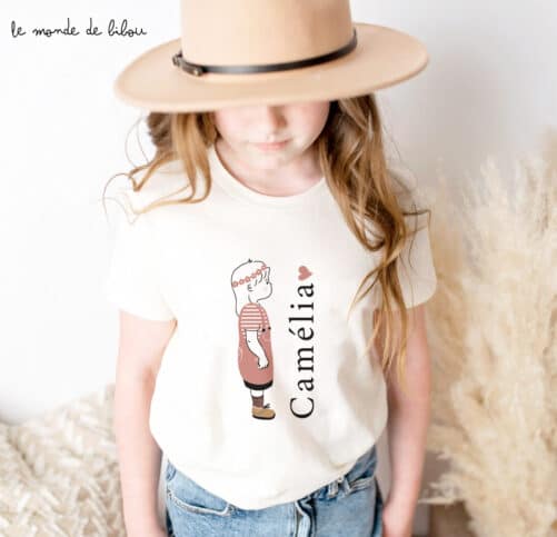 T-Shirt Prénom enfant personnalisé