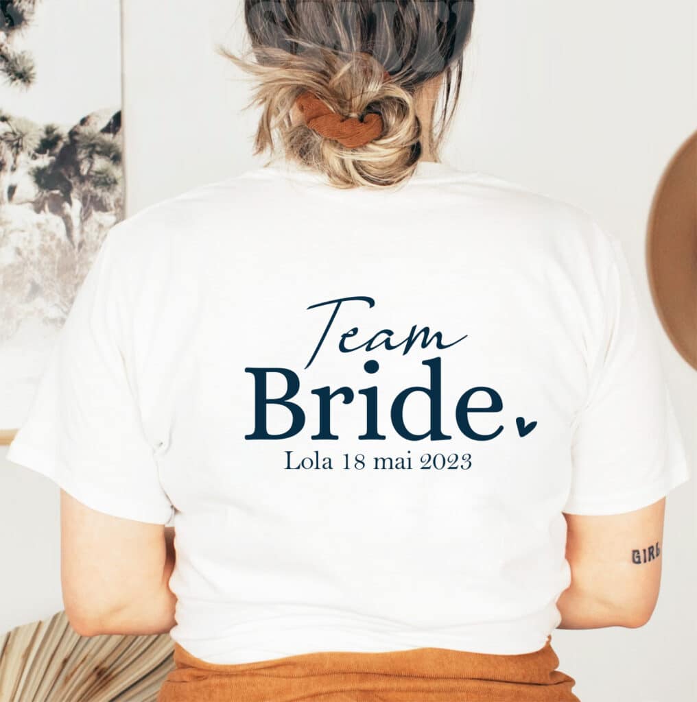 T-shirt EVJF Team Bride