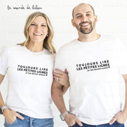 T-shirt personnalisé Annonce Bonne Nouvelle