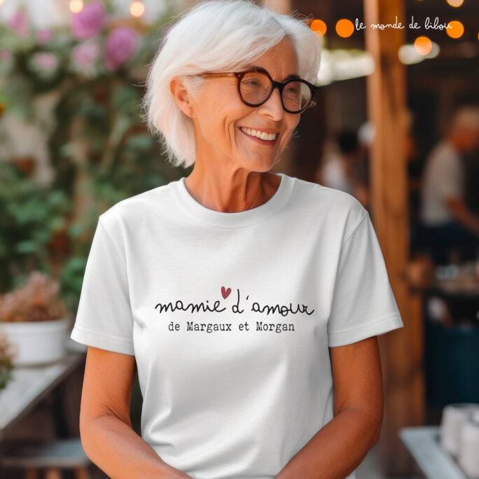 T-shirt Mamie d'amour personnalisé