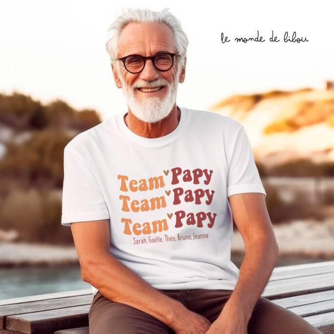 T-shirt Team Papy personnalisé