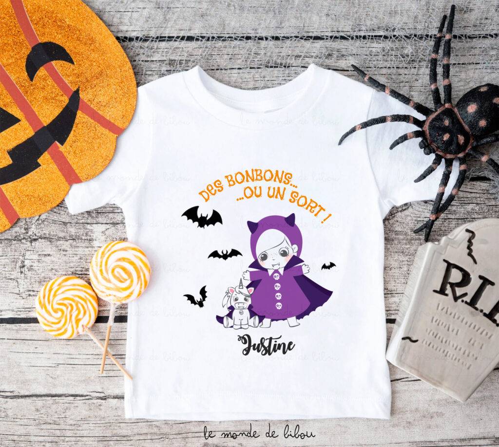 T-Shirt ou Body d’Halloween Vampire