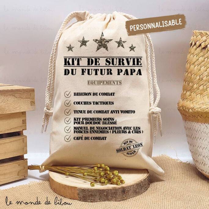 Boîte à Papa Futur Papa Nouveau Papa Kit Personnalisé à Imprimer Cadeau De  Naissance Papa Sac à Papa 