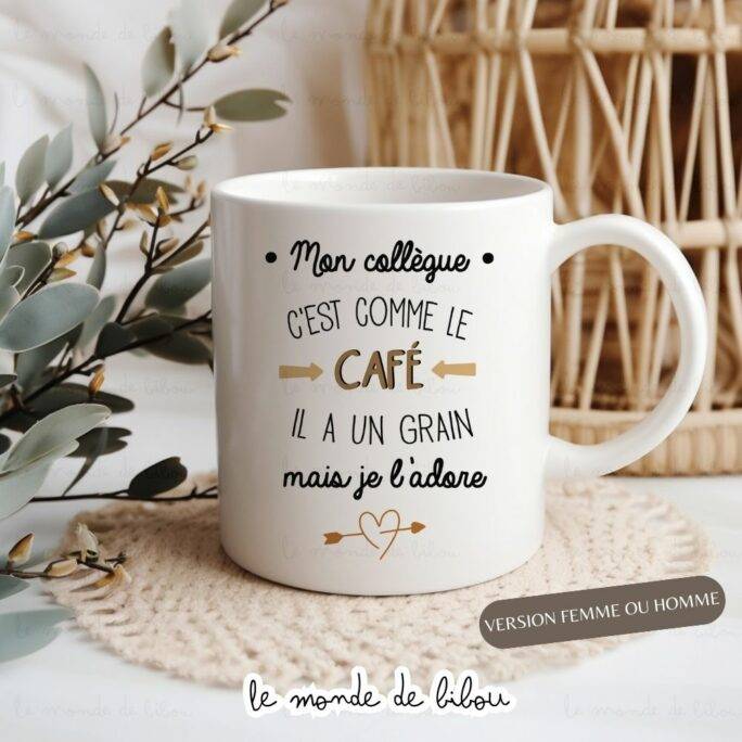 MUG COLLEGUE HUMOUR CAFE