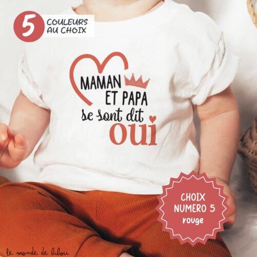 T-shirt Enfant Annonce mariage