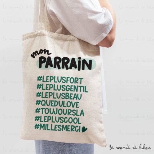 Sac Tote bag personnalisé Hashtag