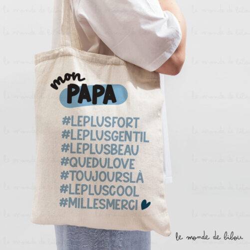 Sac Tote bag personnalisé Hashtag