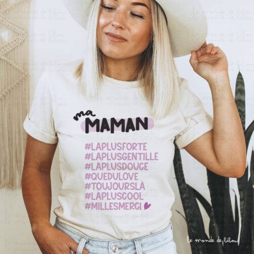 T-shirt personnalisé Hashtag