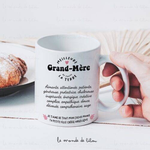 Duo Mugs personnalisés Meilleurs Mamie et Papy