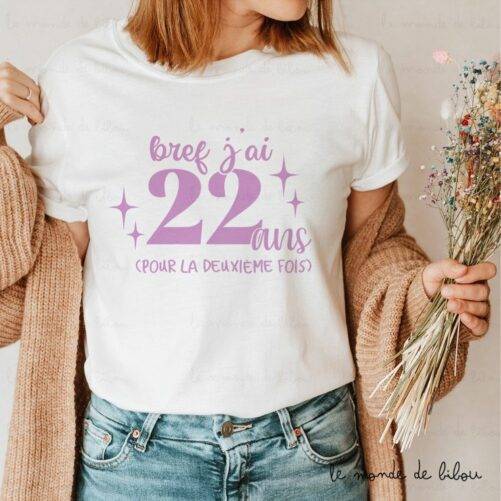 T-shirt personnalisé Anniversaire Adulte