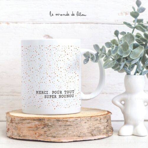 Mug personnalisable effet terrazzo