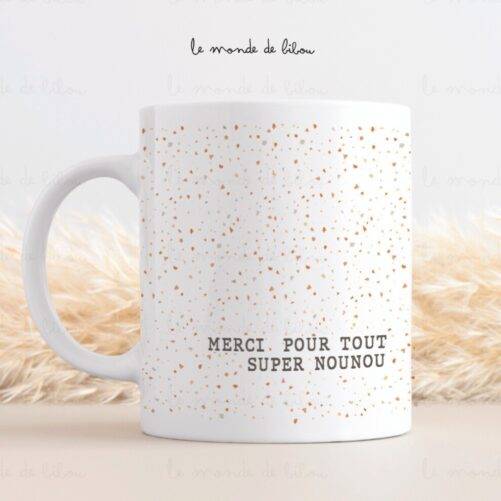 Mug personnalisable effet terrazzo