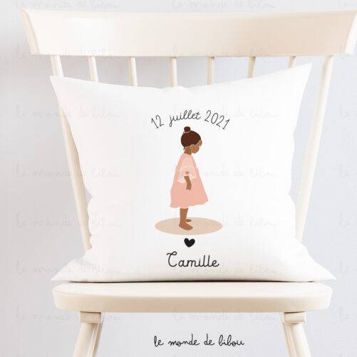 Coussin personnalisé sieste maternelle