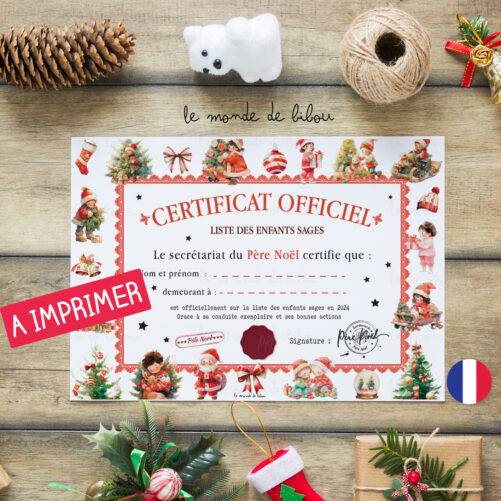 Kit numérique Lettre et liste du Père Noël