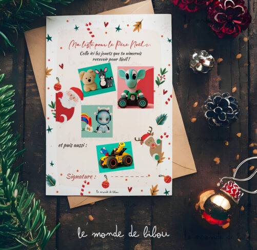 Kit numérique Lettre et liste du Père Noël