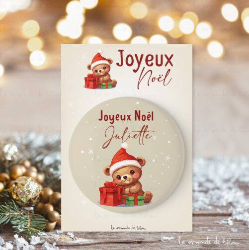 magnet personnalisé pour Noël