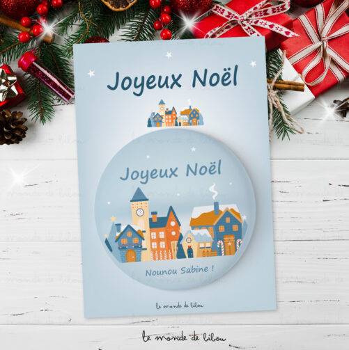 magnet personnalisé pour Noël