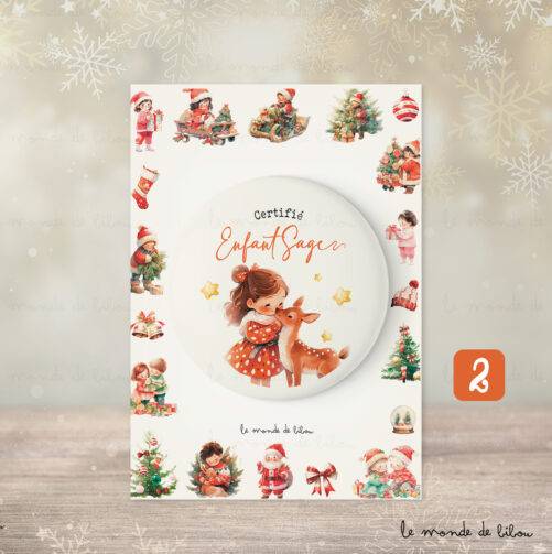 Kit de Noël Enfant Sage Personnalisé