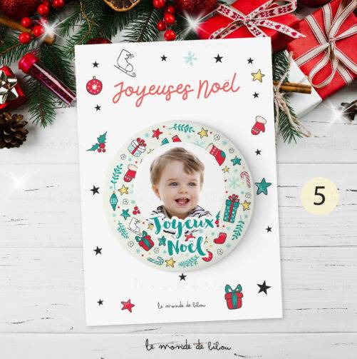 Magnet Photo Personnalisé – Cadeau Noël Unique