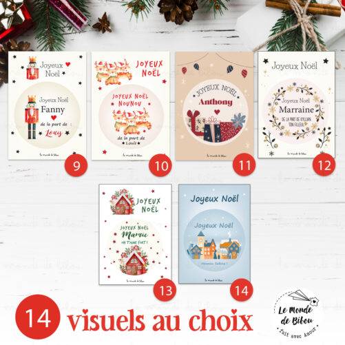 magnet personnalisé pour Noël