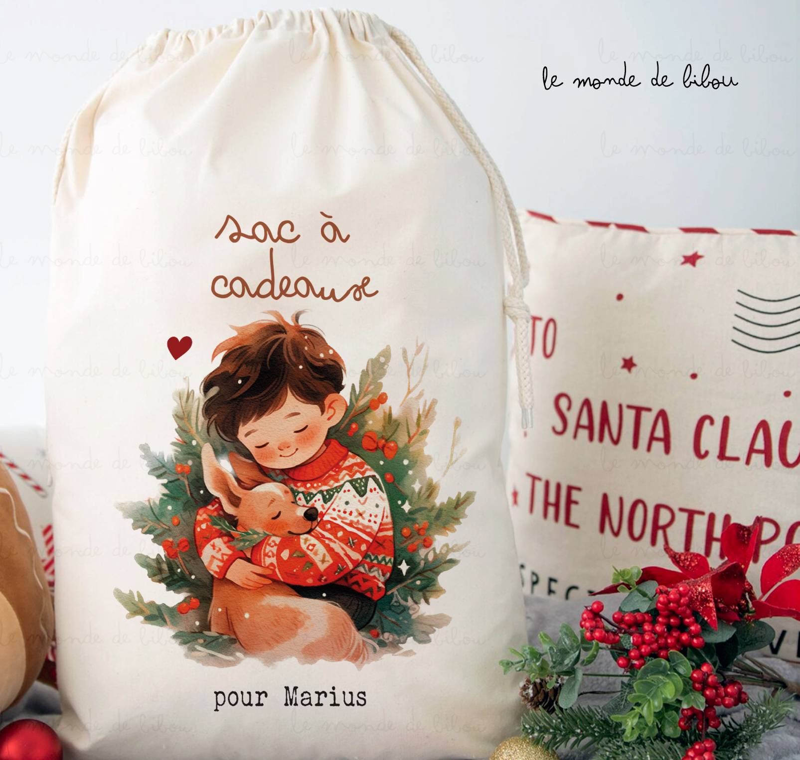 Hotte de Noël XS personnalisable