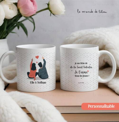 Mug personnalisé je t'aime