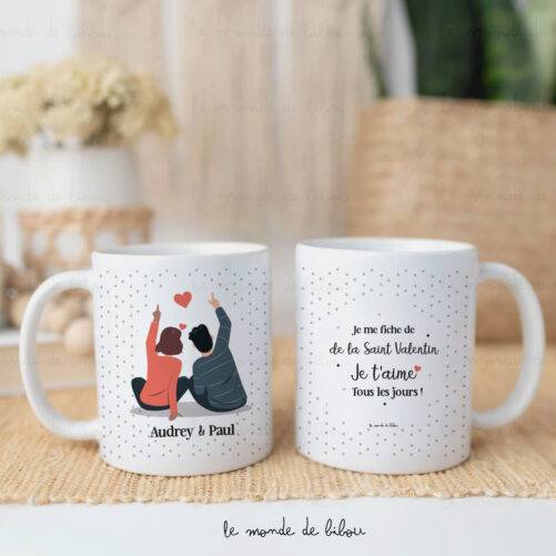 Mug personnalisé je t'aime