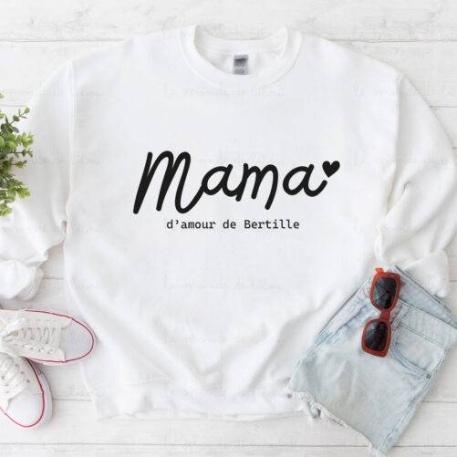 Sweat personnalisé Mama d'amour