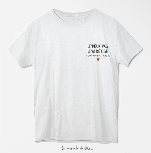 T-shirt bêtise pour un tonton