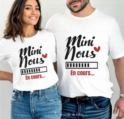 Duo T-shirts mini nous en cours