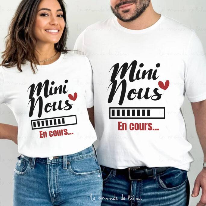 Duo T-shirts mini nous en cours