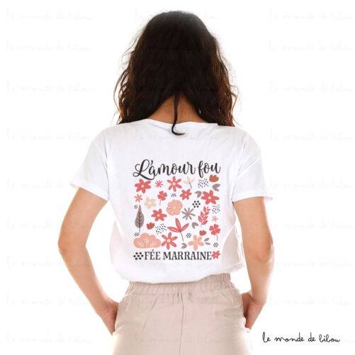 T-shirt personnalisable femme L'amour fou