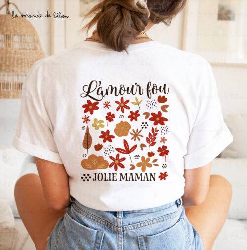 T-shirt personnalisable femme L'amour fou