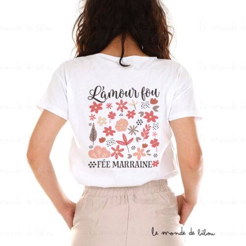 T-shirt personnalisable femme L'amour fou