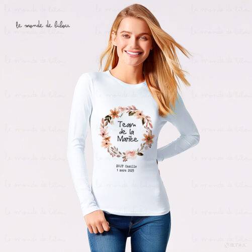 Teeshirt EVJF manches longues