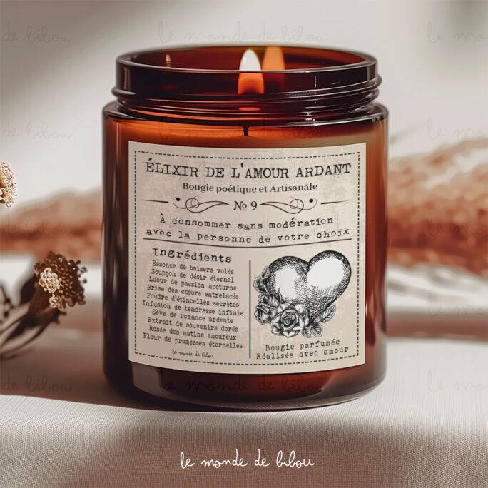 Bougie Apothicaire Élixir d'Amour 