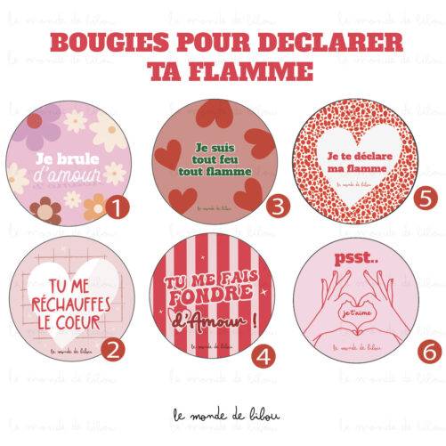 Bougies Messages d’Amour