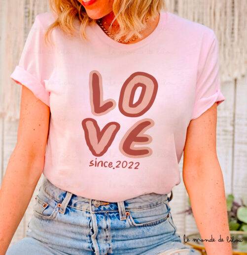 T-shirt personnalisé Love