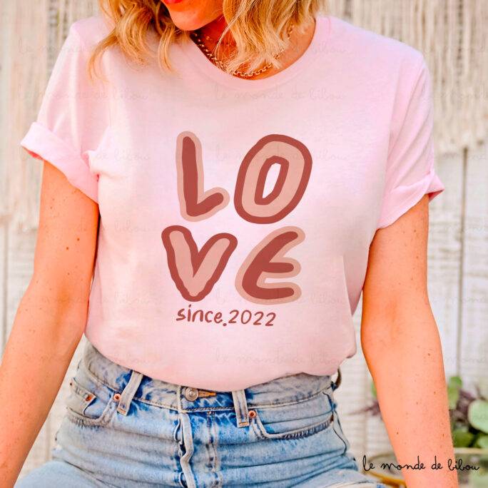 T-shirt personnalisé Love