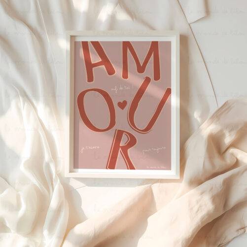 Affiche amour cœur