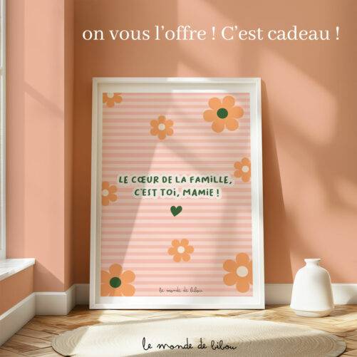 Affiche imprimable offerte pour la fête des grands-mères