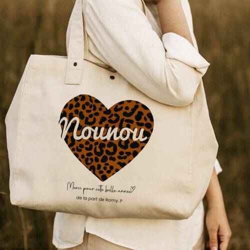Cabas sac maîtresse personnalisée